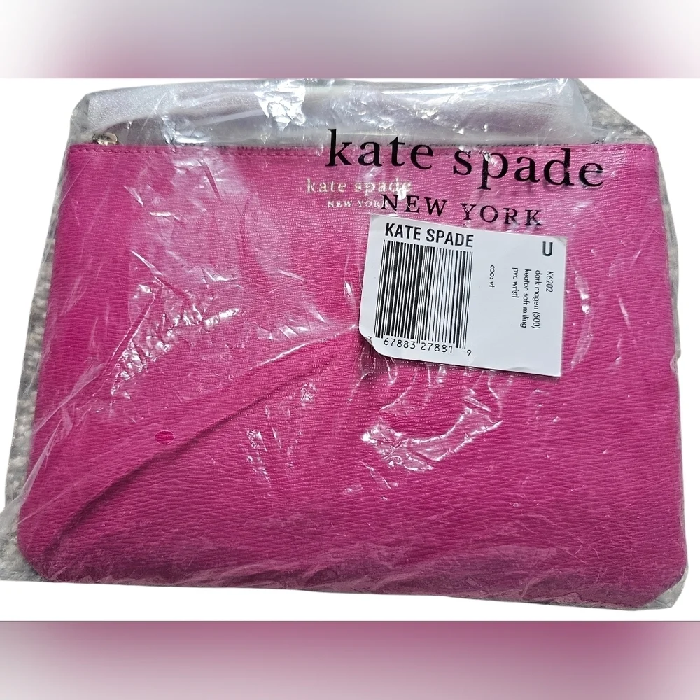 Kate Spade Dark Mogen (Violet) Wristlet, New!